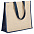 Холщовая сумка для покупок Bagari с черной отделкой с логотипом  заказать по выгодной цене в кибермаркете AvroraStore