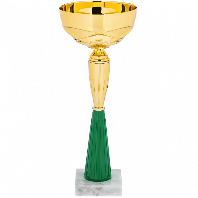 Кубок Kudos, средний, зеленый с логотипом  заказать по выгодной цене в кибермаркете AvroraStore