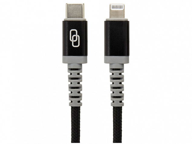 MFI-кабель с разъемами USB-C и Lightning «ADAPT» с логотипом  заказать по выгодной цене в кибермаркете AvroraStore