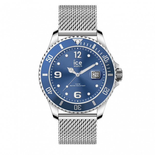 Часы наручные,синий с логотипом  заказать по выгодной цене в кибермаркете AvroraStore