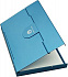 Футляр для визитных и кредитных карточек Stand, голубой с логотипом  заказать по выгодной цене в кибермаркете AvroraStore