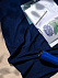 Флисовый плед Warm&Peace, синий с логотипом  заказать по выгодной цене в кибермаркете AvroraStore