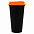 Стакан с крышкой Color Cap Black, черный с красным с логотипом  заказать по выгодной цене в кибермаркете AvroraStore