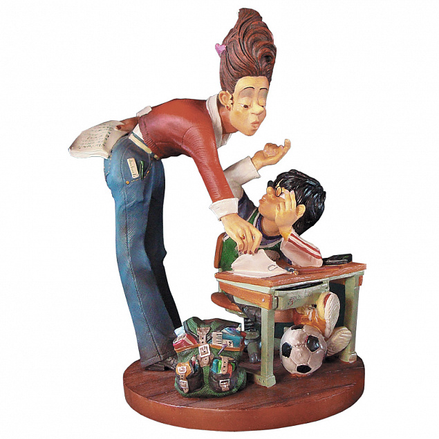 Скульптура "Учительница" с логотипом  заказать по выгодной цене в кибермаркете AvroraStore