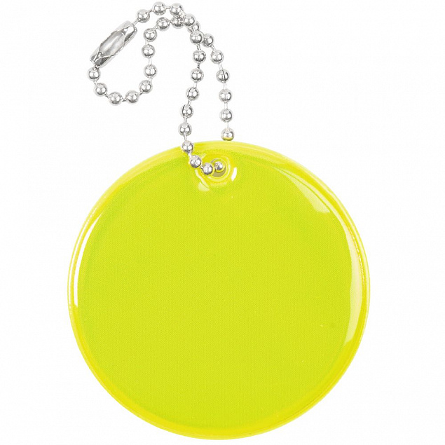 Светоотражатель Spare Care, круг, желтый неон с логотипом  заказать по выгодной цене в кибермаркете AvroraStore