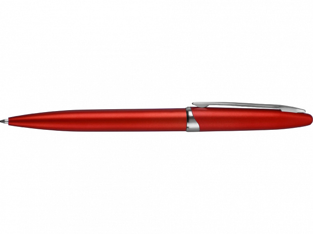 Ручка шариковая Империал, красный металлик с логотипом  заказать по выгодной цене в кибермаркете AvroraStore