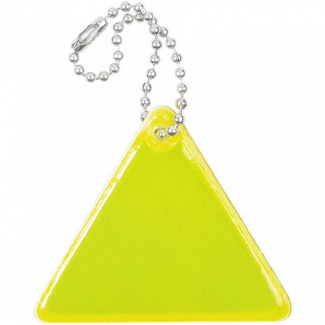 Светоотражатель Spare Care, треугольник, желтый неон с логотипом  заказать по выгодной цене в кибермаркете AvroraStore