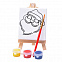 Набор для раскраски  "Дед Мороз":холст,мольберт,кисть, краски 3шт с логотипом  заказать по выгодной цене в кибермаркете AvroraStore