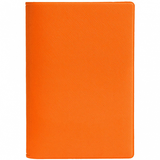 Обложка для паспорта Devon, оранжевая с логотипом  заказать по выгодной цене в кибермаркете AvroraStore