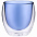 Стакан с двойными стенками Glass Bubble, синий с логотипом  заказать по выгодной цене в кибермаркете AvroraStore