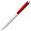 Ручка шариковая Bento, белая с красным с логотипом  заказать по выгодной цене в кибермаркете AvroraStore