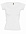 Футболка женская Melrose 150 с глубоким вырезом, белая с логотипом  заказать по выгодной цене в кибермаркете AvroraStore