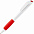 Ручка шариковая Grip, белая с красным с логотипом  заказать по выгодной цене в кибермаркете AvroraStore