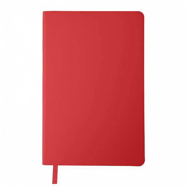 Бизнес-блокнот SIMPLY FLEX, А5,  красный, кремовый блок, в линейку с логотипом  заказать по выгодной цене в кибермаркете AvroraStore