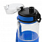 Бутылка для воды Fata Morgana, прозрачная с синим с логотипом  заказать по выгодной цене в кибермаркете AvroraStore