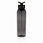 Герметичная бутылка для воды из AS-пластика, черная с логотипом  заказать по выгодной цене в кибермаркете AvroraStore