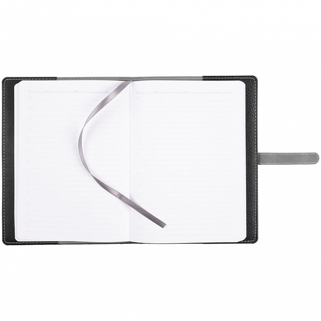 Ежедневник Cortex, датированный, серый с логотипом  заказать по выгодной цене в кибермаркете AvroraStore