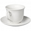 Чайная пара Small Talk, белая с логотипом  заказать по выгодной цене в кибермаркете AvroraStore