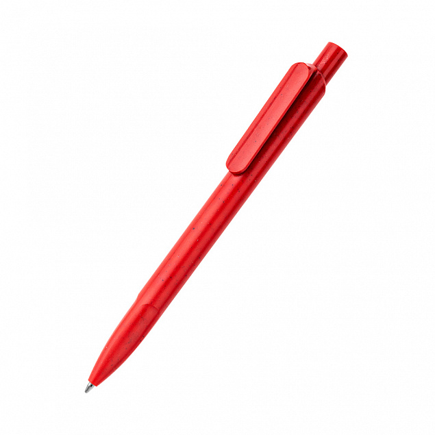 Ручка из биоразлагаемой пшеничной соломы Melanie, красная с логотипом  заказать по выгодной цене в кибермаркете AvroraStore