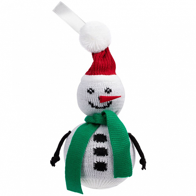 Елочная игрушка «Снеговик» с логотипом  заказать по выгодной цене в кибермаркете AvroraStore