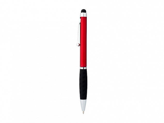 Ручка-стилус шариковая Ziggy черные чернила, красный/черный с логотипом  заказать по выгодной цене в кибермаркете AvroraStore