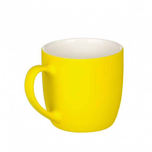 Керамическая кружка Viana, желтая с логотипом  заказать по выгодной цене в кибермаркете AvroraStore