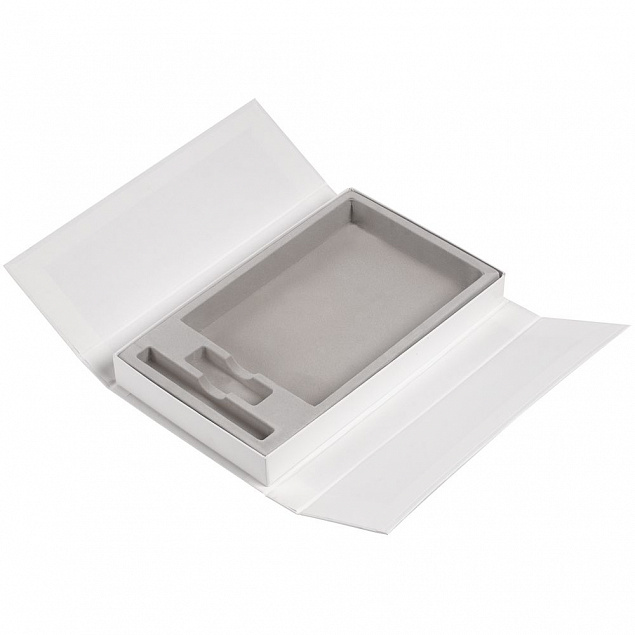 Коробка Triplet под ежедневник, флешку и ручку, белая с логотипом  заказать по выгодной цене в кибермаркете AvroraStore