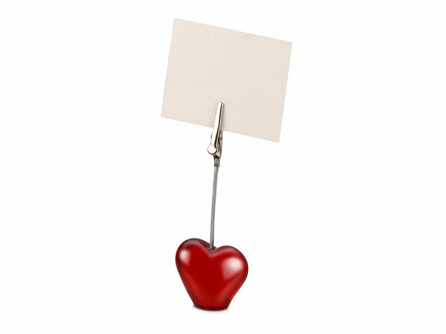 Держатель для документов «Сердце» с логотипом  заказать по выгодной цене в кибермаркете AvroraStore