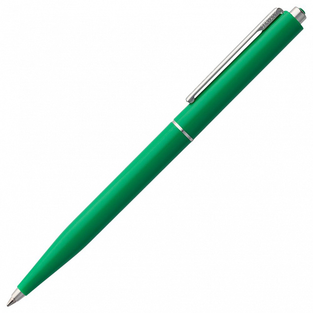 Ручка шариковая Senator Point ver. 2, зеленая с логотипом  заказать по выгодной цене в кибермаркете AvroraStore