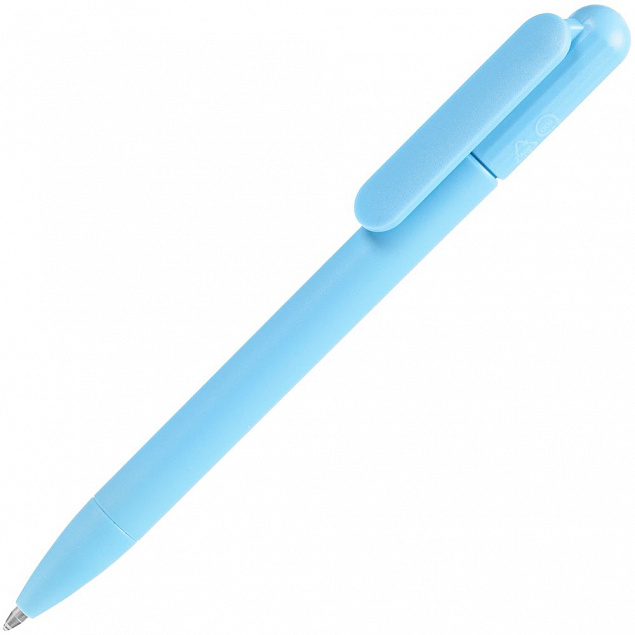 Ручка шариковая Prodir DS6S TMM, голубая с логотипом  заказать по выгодной цене в кибермаркете AvroraStore
