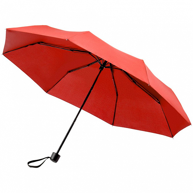 Зонт складной Hit Mini ver.2, красный с логотипом  заказать по выгодной цене в кибермаркете AvroraStore