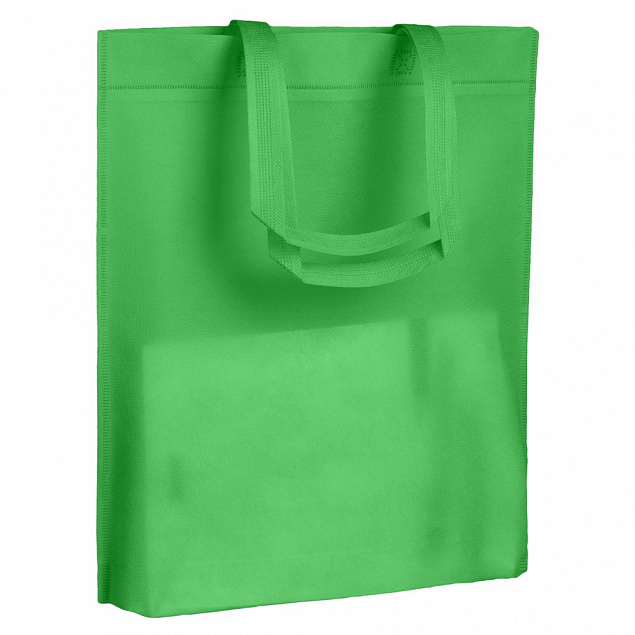Сумка для покупок Span 70, зеленая с логотипом  заказать по выгодной цене в кибермаркете AvroraStore