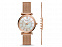 Подарочный набор: часы наручные женские, браслет. Fossil с логотипом  заказать по выгодной цене в кибермаркете AvroraStore