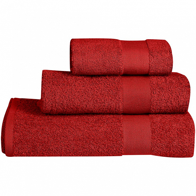 Полотенце Soft Me Medium, красное с логотипом  заказать по выгодной цене в кибермаркете AvroraStore