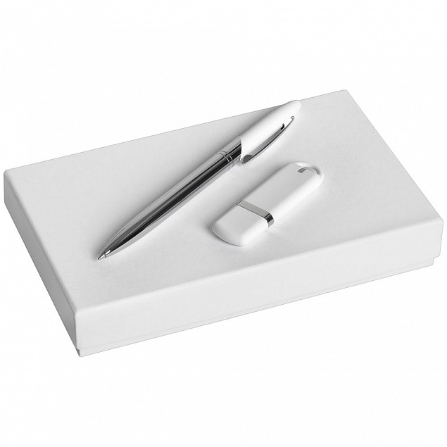 Коробка Slender, малая, белая с логотипом  заказать по выгодной цене в кибермаркете AvroraStore