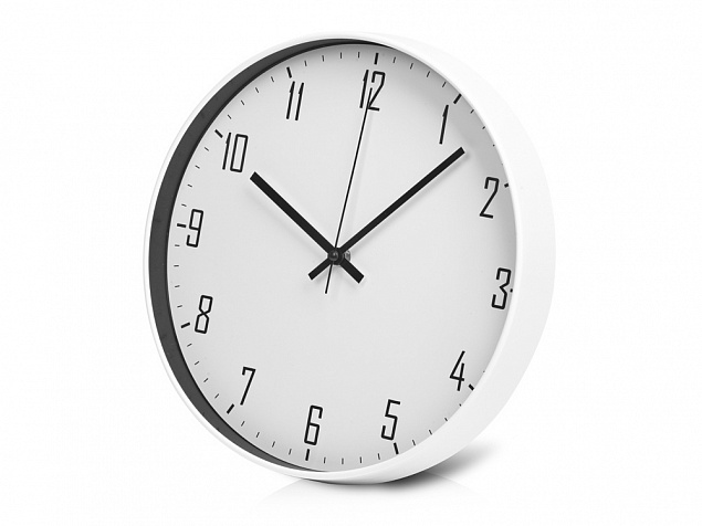 Пластиковые настенные часы «Carte blanche» с логотипом  заказать по выгодной цене в кибермаркете AvroraStore