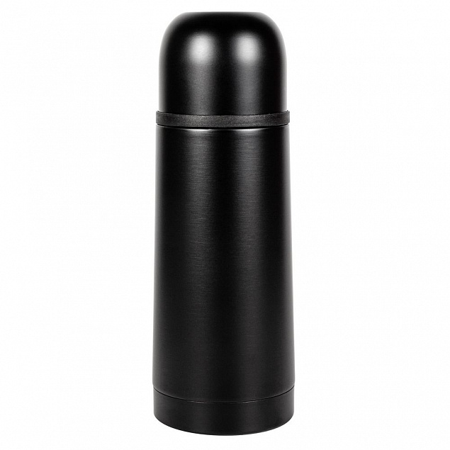 Термос Relaxika 350, черный с логотипом  заказать по выгодной цене в кибермаркете AvroraStore