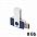 Флеш-карта TWISTA, 8Гб, темно-синий/белый с логотипом  заказать по выгодной цене в кибермаркете AvroraStore