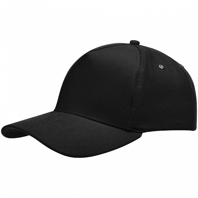 Бейсболка Standard, черная с логотипом  заказать по выгодной цене в кибермаркете AvroraStore