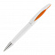 Ручка шариковая "Sophie", белый/оранжевый с логотипом  заказать по выгодной цене в кибермаркете AvroraStore