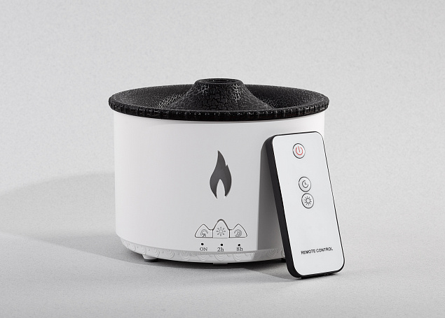 Увлажнитель воздуха "Smart Volcano"с пультом ДУ,  функцией ароматерапии и интерьерной подсветкой с логотипом  заказать по выгодной цене в кибермаркете AvroraStore