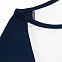 Футболка женская с длинным рукавом Milky LSL, белая с темно-синим с логотипом  заказать по выгодной цене в кибермаркете AvroraStore