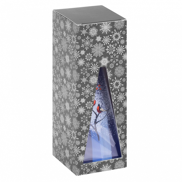 Свеча ручной работы «Снегири на ветке», в форме пирамиды с логотипом  заказать по выгодной цене в кибермаркете AvroraStore