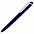 Ручка шариковая Pigra P02 Mat, темно-синяя с белым с логотипом  заказать по выгодной цене в кибермаркете AvroraStore