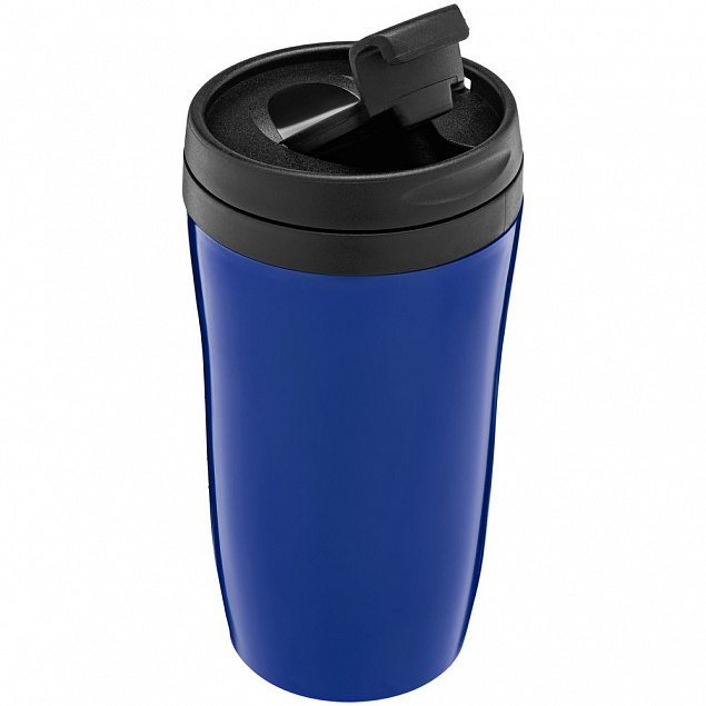 Термостакан Sagga, синий с логотипом  заказать по выгодной цене в кибермаркете AvroraStore
