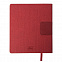 Бизнес-блокнот "Tweedi", 150х180 мм, красный, кремовая бумага, гибкая обложка, в линейку с логотипом  заказать по выгодной цене в кибермаркете AvroraStore
