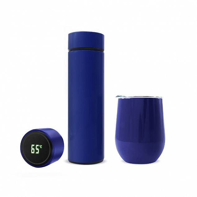 Набор Hot Box C grey (синий) с логотипом  заказать по выгодной цене в кибермаркете AvroraStore