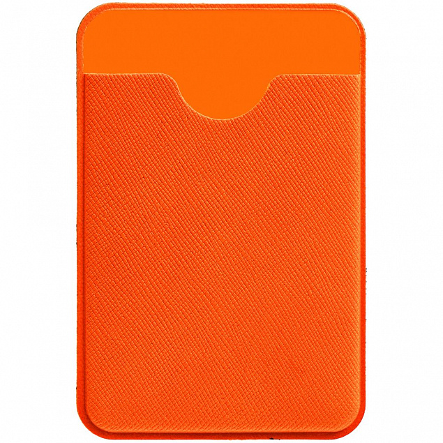 Чехол для карты на телефон Devon, оранжевый с логотипом  заказать по выгодной цене в кибермаркете AvroraStore