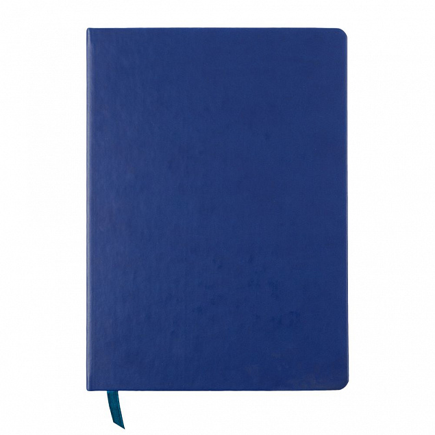 Ежедневник Blues недатированный, синий с голубым с логотипом  заказать по выгодной цене в кибермаркете AvroraStore