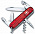 Офицерский нож Spartan 91, прозрачный красный с логотипом  заказать по выгодной цене в кибермаркете AvroraStore